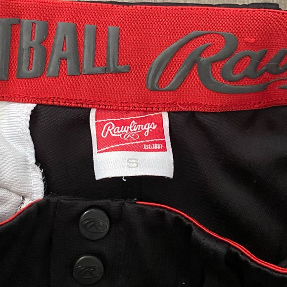 RAWLINGS SOFTBALL PANT. BLACK. - Picture 3 of 6